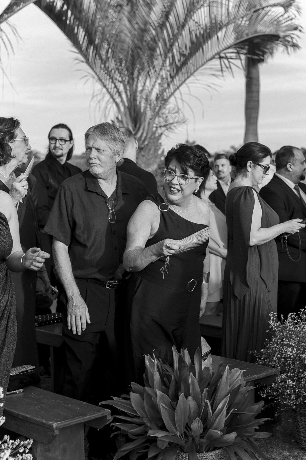 Brinde dos noivos na recepção do casamento